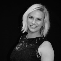 Black and white photo of consultant Leeanne Storm
