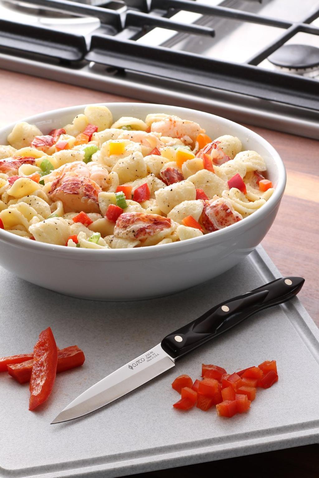 Lobster Pasta Salad with Red Peppers & Fresh Herbs