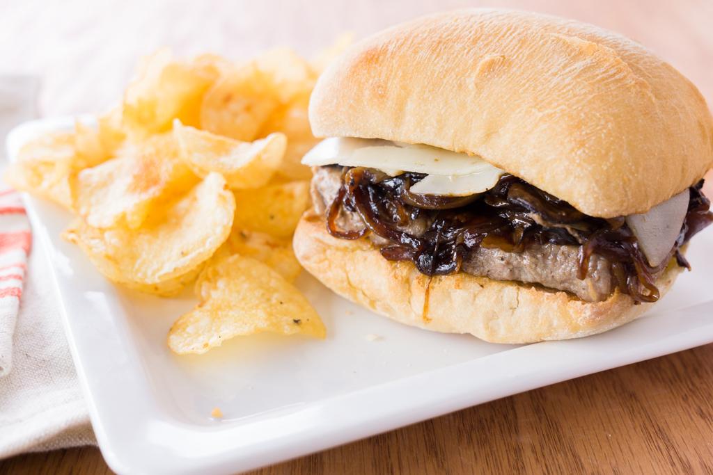 Steak Sandwiches With Caramelized Onions and Mushrooms