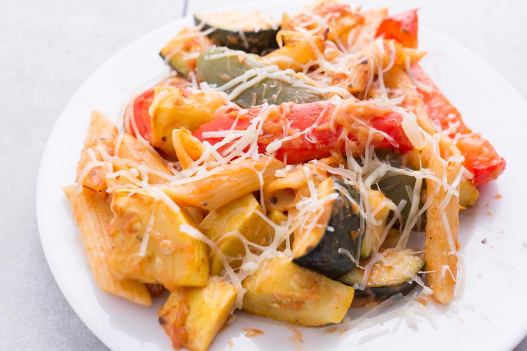 Baked Penne With Summer Vegetables