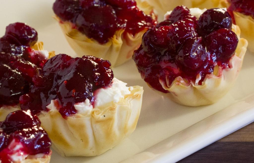 Cream & Cranberry Canap&eacute;s