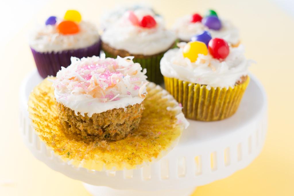 Carrot Zucchini Pineapple Cupcakes