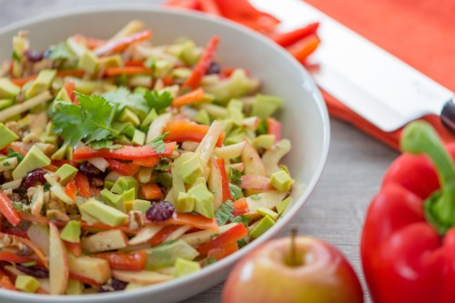 Apple Red Pepper Slaw