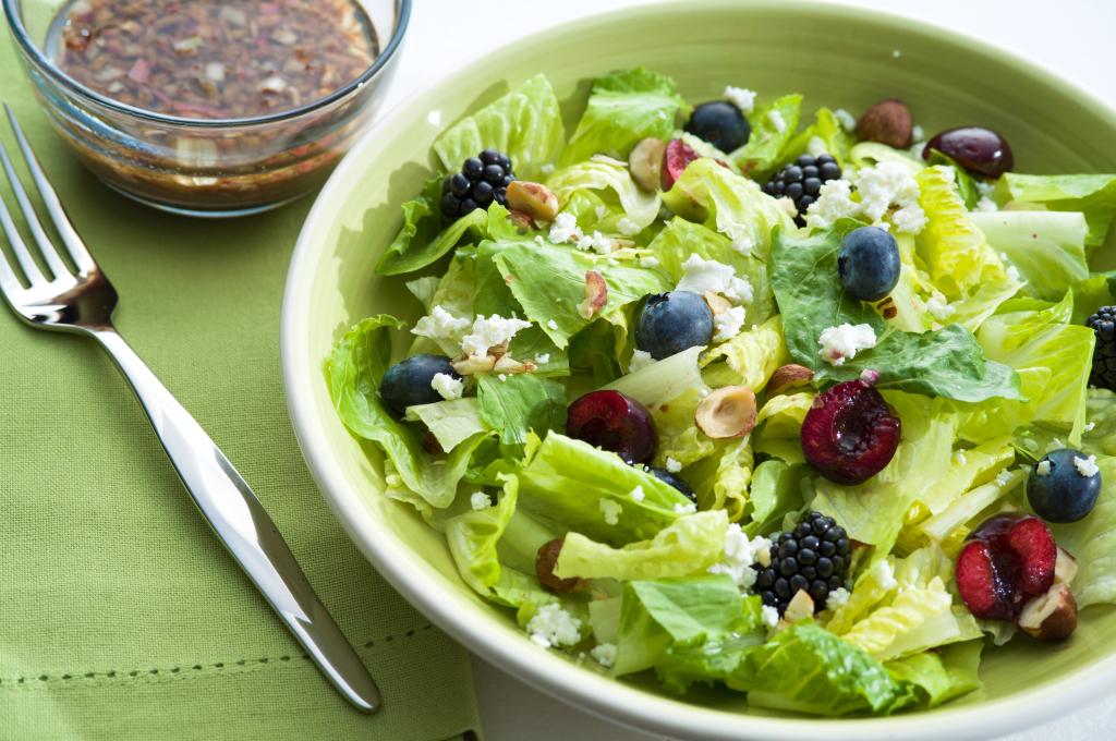 Berry and Hazelnut Salad With Balsamic Lime Dressing