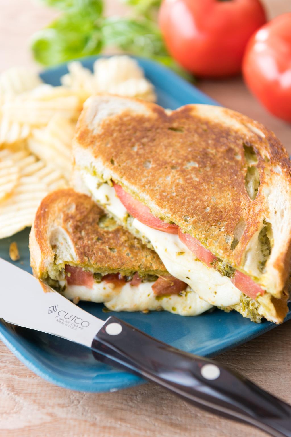 Caprese Grilled Cheese Sandwiches