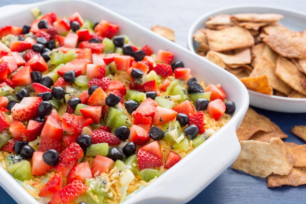 Layered Dessert Taco Dip