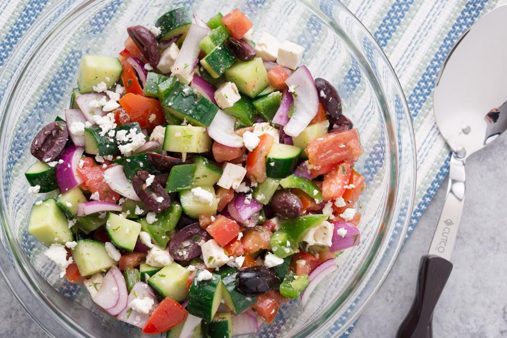 Greek Cucumber and Tomato Salad