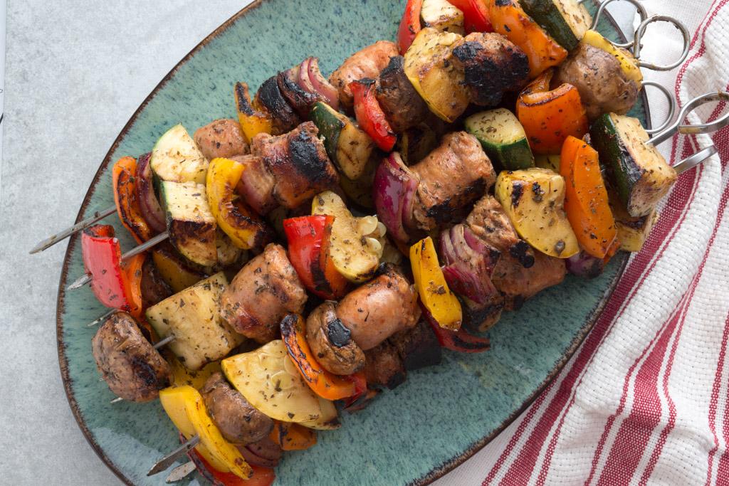 Grilled Sausage Kabobs