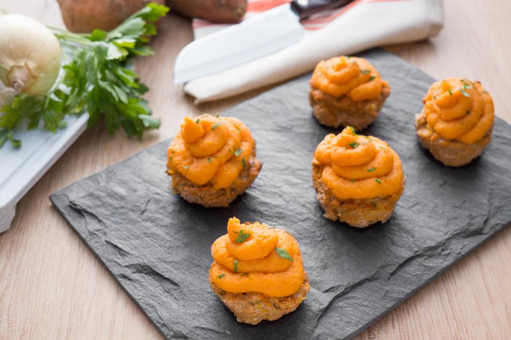 Muffin Meatloaf With Sweet Potato Topping