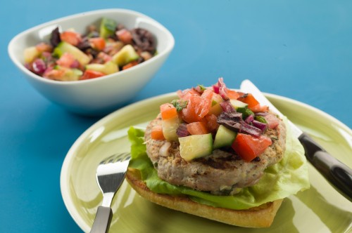 Turkey Burger With Toppers