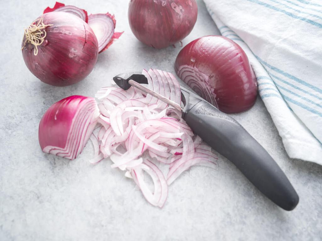 How to Thinly Slice Onions With a Vegetable Peeler