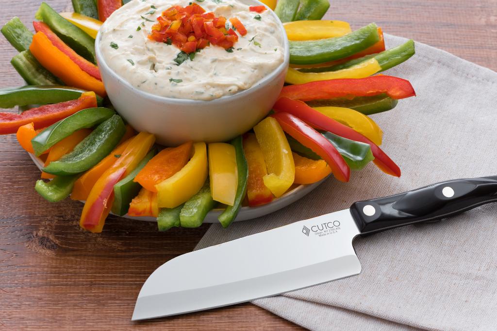 Zesty Herb Dip With Bell Peppers