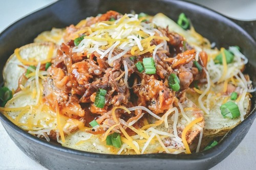 Pulled Pork and Potato Nachos