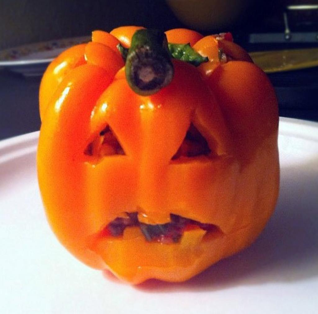 Guy's Carved Stuffed Peppers