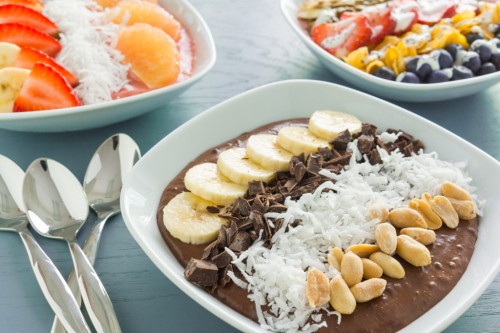 Chocolate Peanut Butter Smoothie Bowl