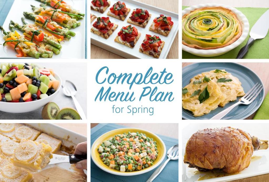 A Complete Menu Plan for Spring