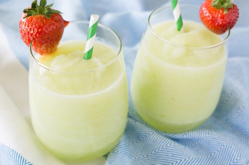 Honeydew and Honey Wine Slushies