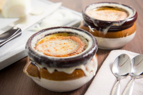 French Onion Soup With Melted Cheese