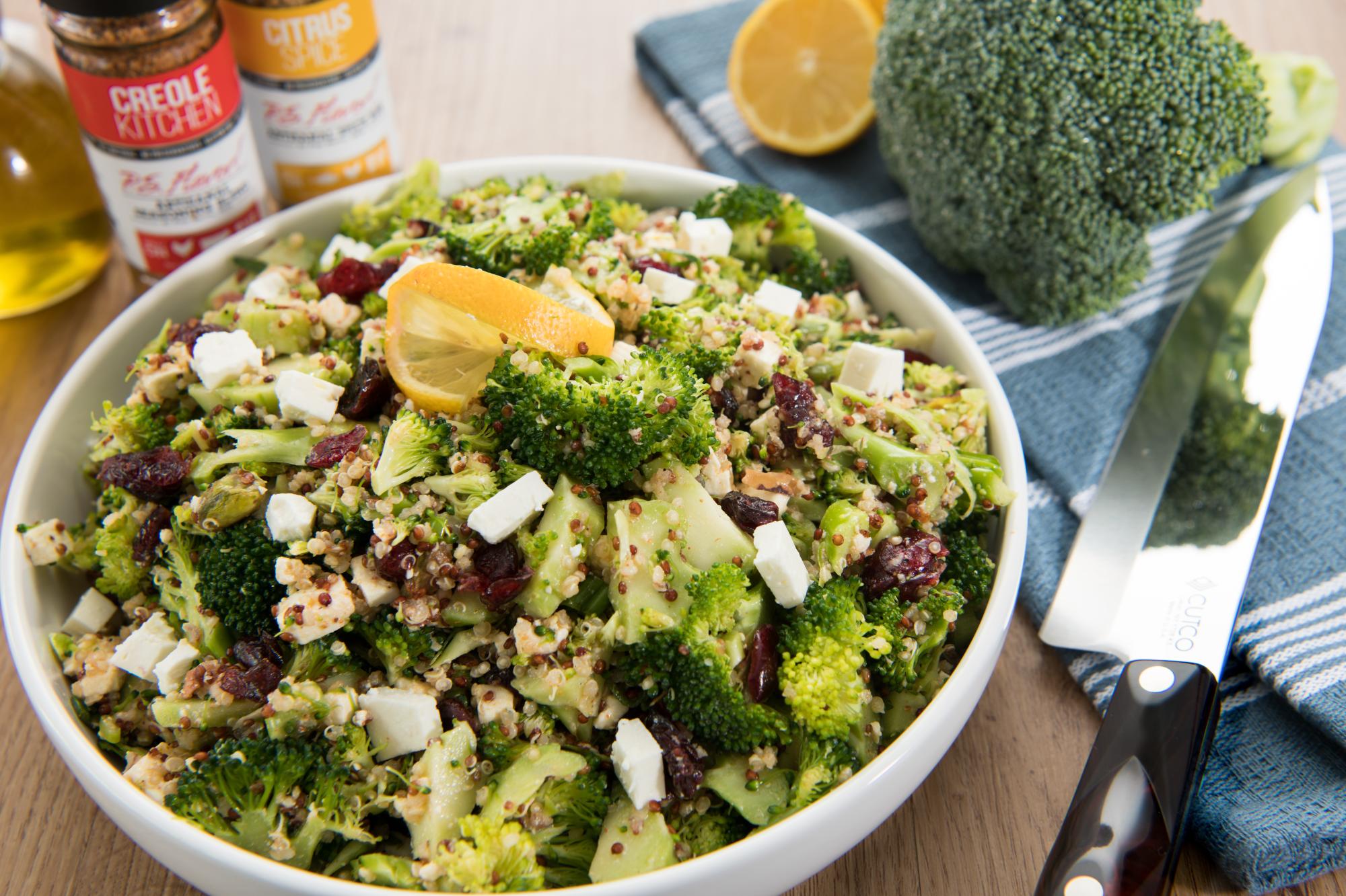 Citrus Spiced Broccoli and Quinoa Salad