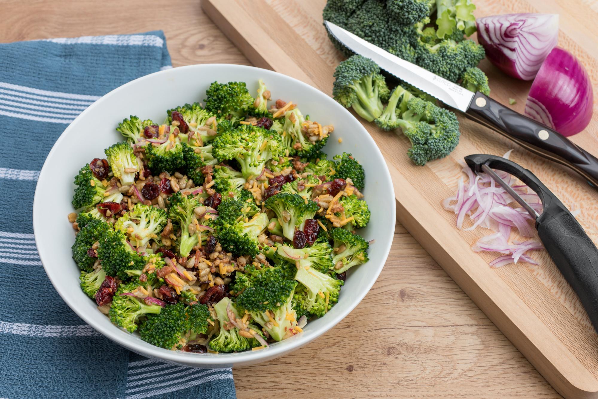 Easy Broccoli Salad With Dijon Vinaigrette