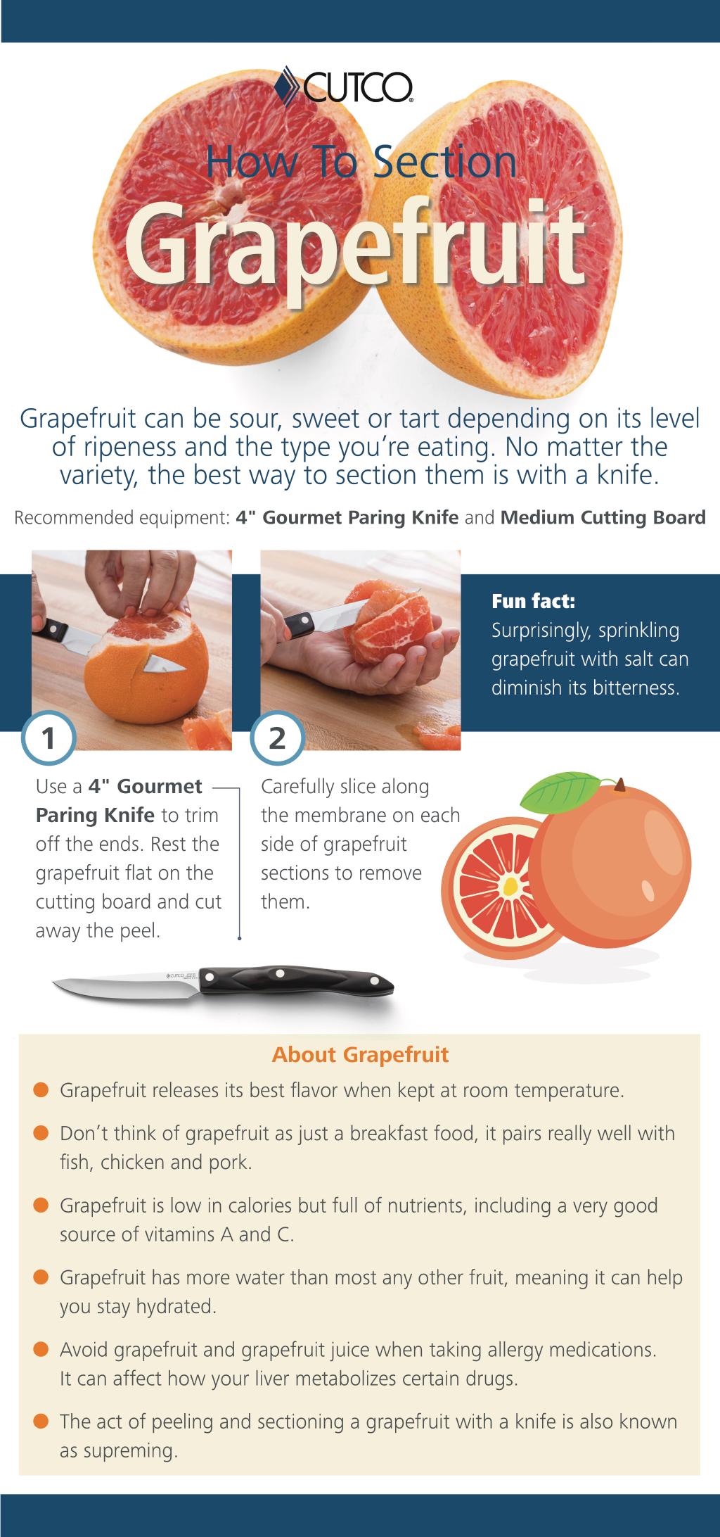 How to Cut a Grapefruit with a Grapefruit Knife