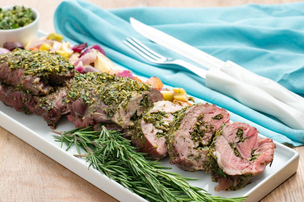 Herb Crusted Lamb With Mint Gremolata