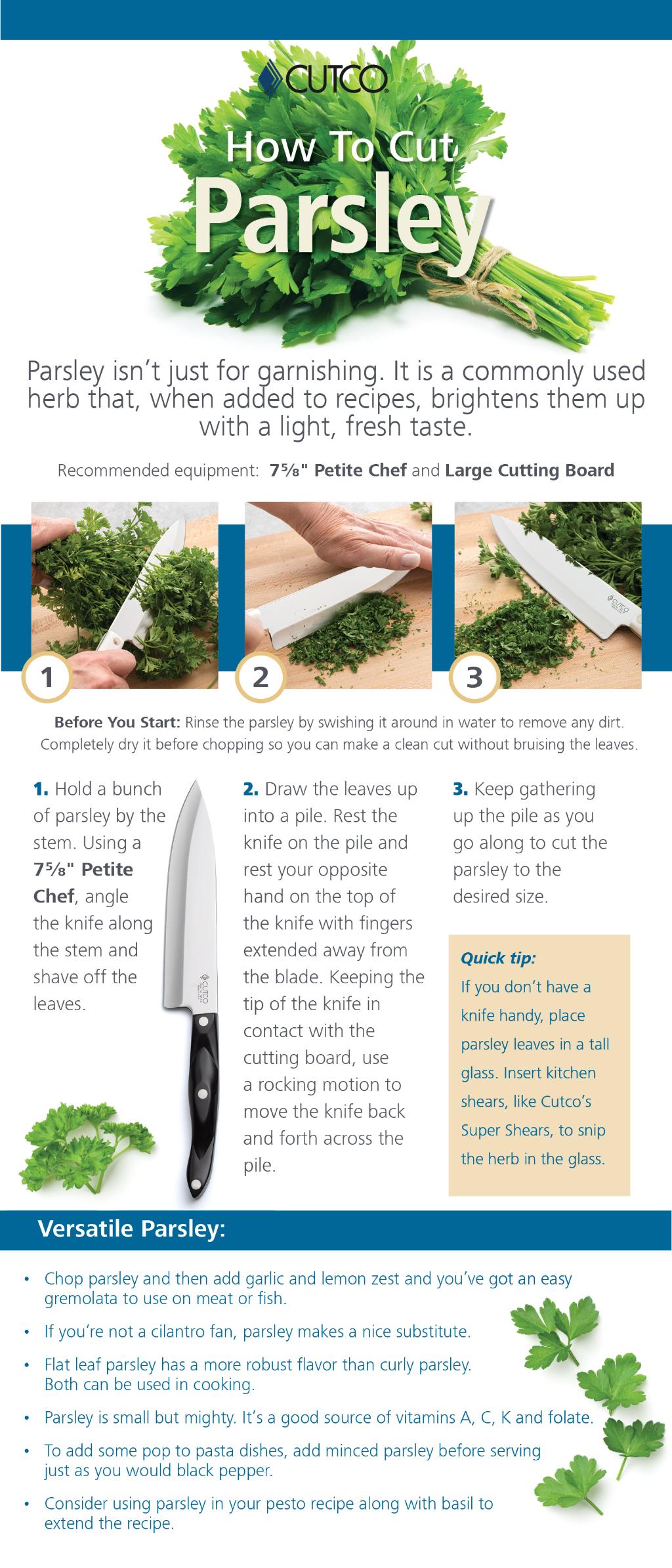 How to Cut Parsley