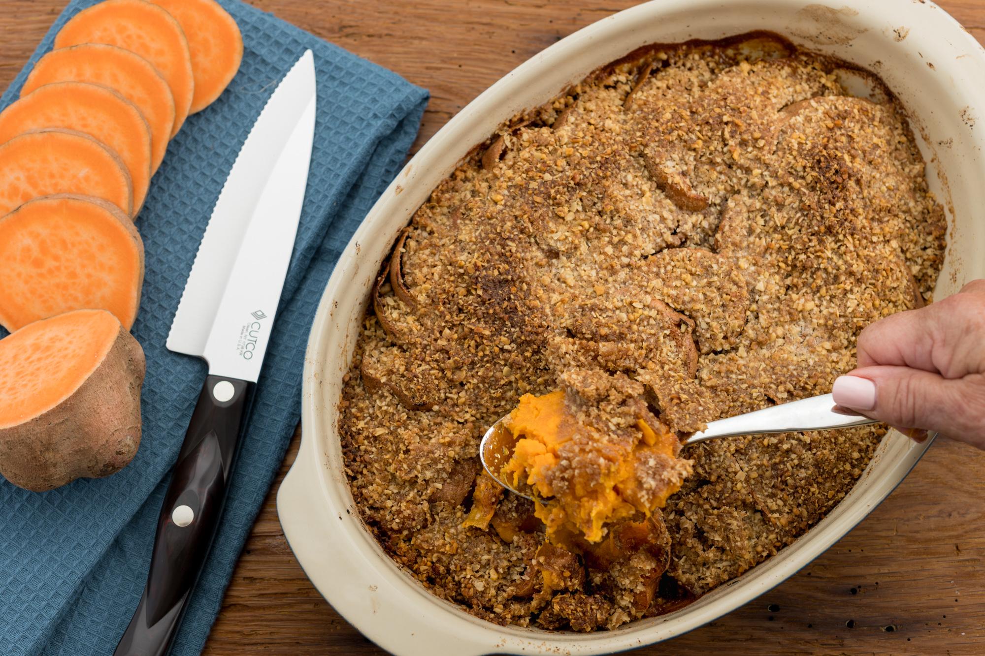 Sweet Potatoes With Crumb Topping