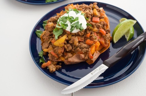 Taco Stuffed Sweet Potatoes