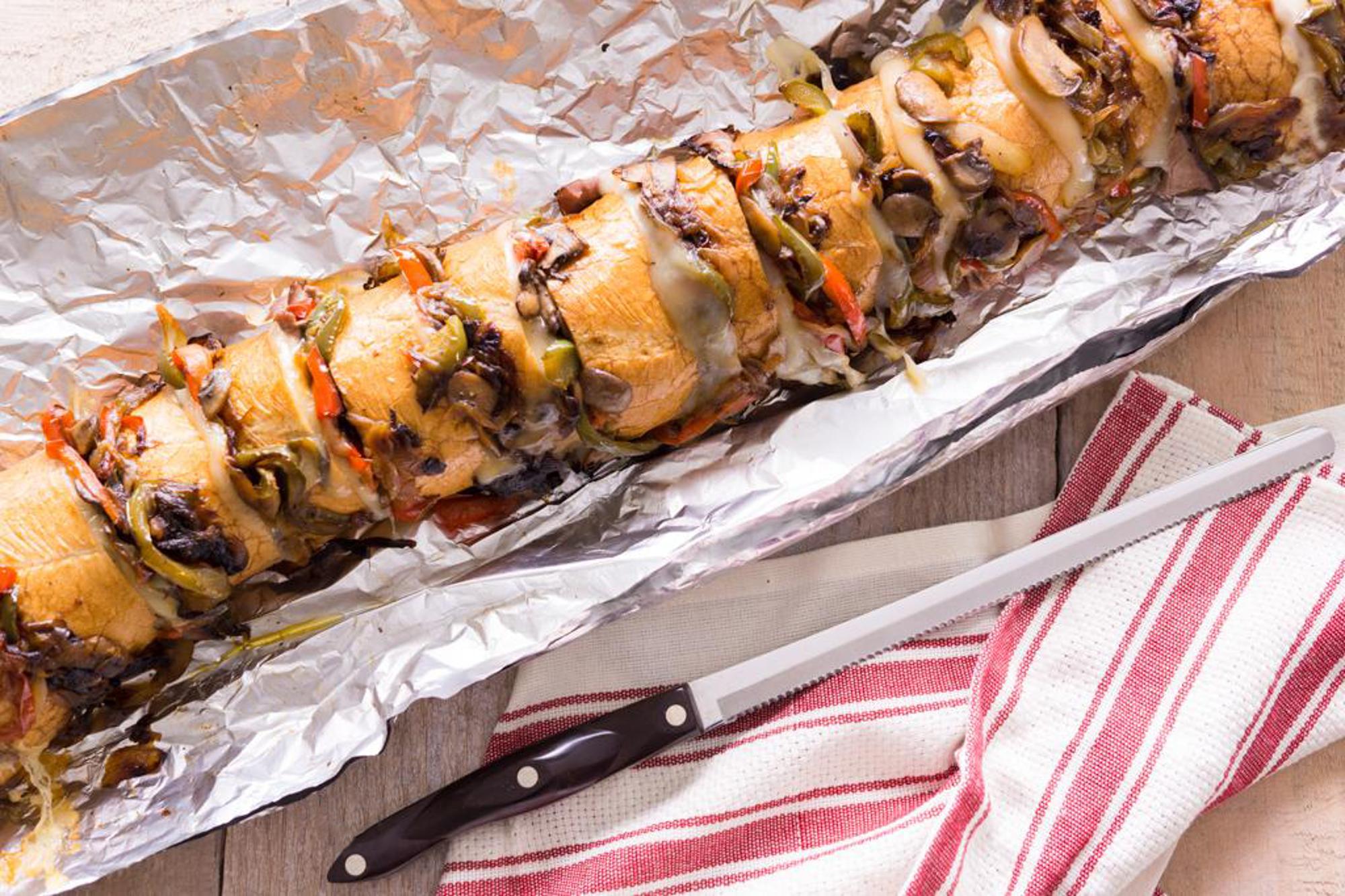 Campfire Roast Beef Stuffed Sandwich