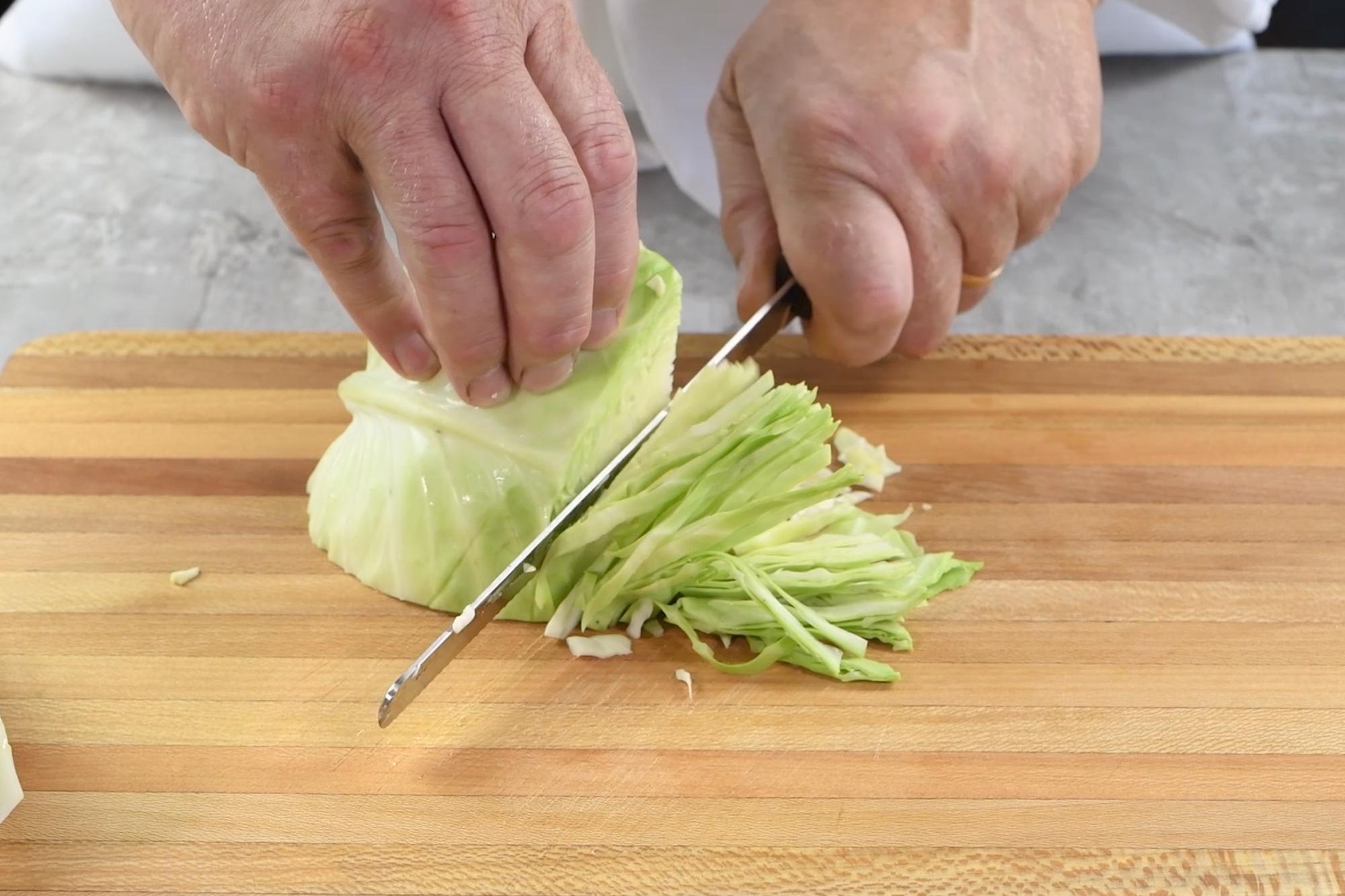 How to Core and Shred Cabbage