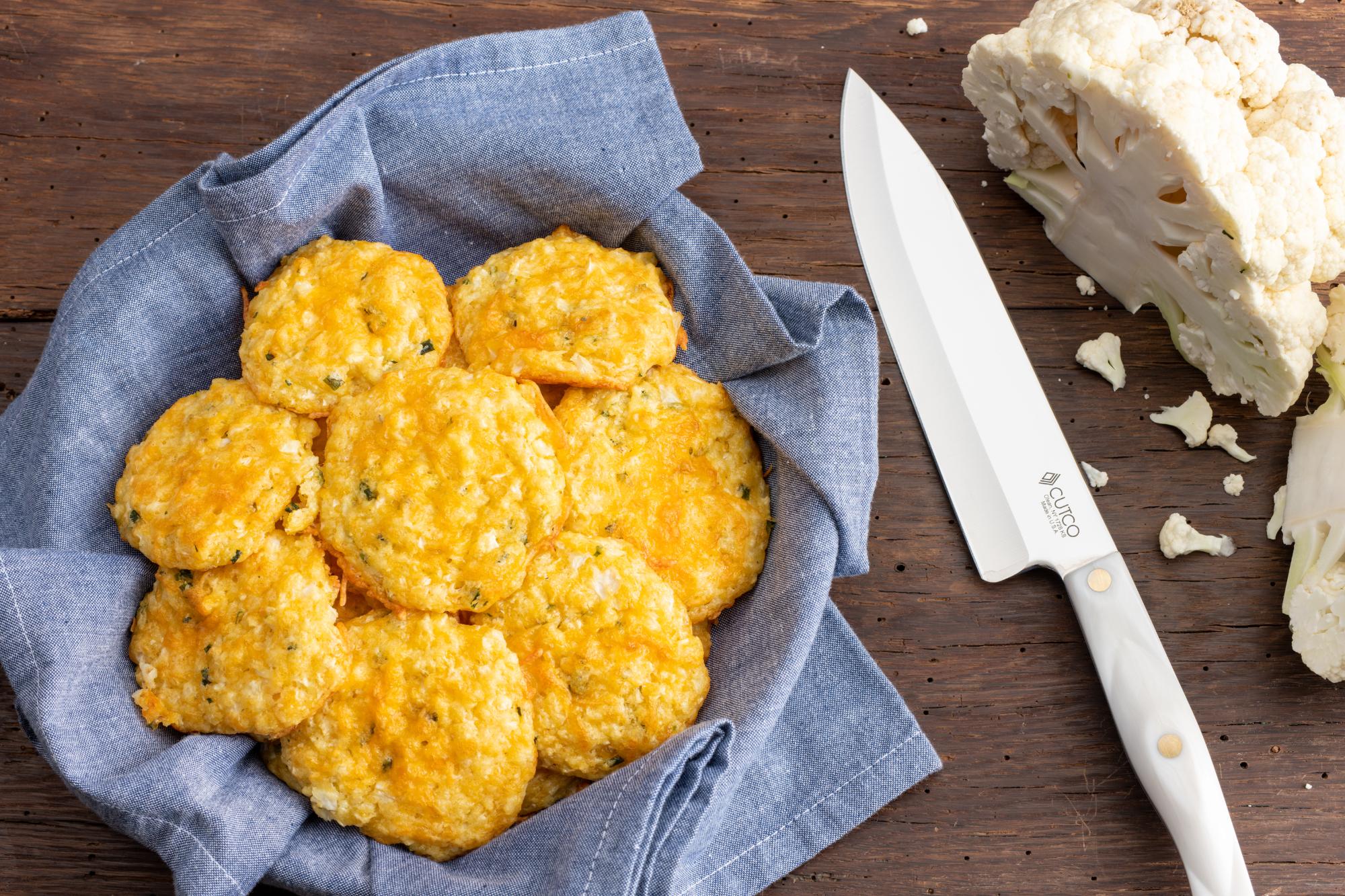 Cauliflower Cheddar Drop Biscuits