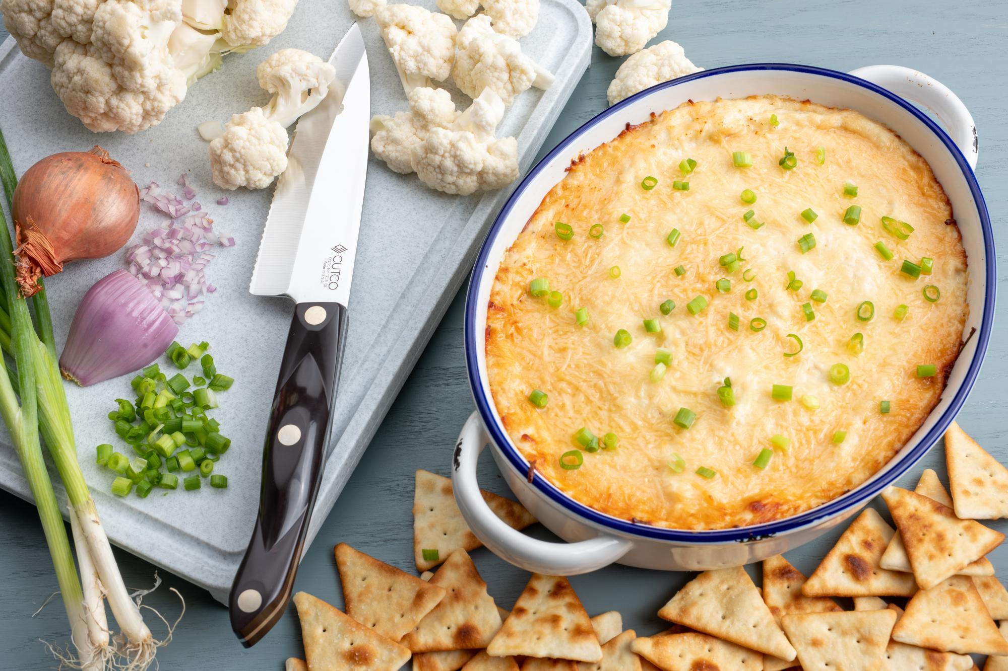 Easy and Cheesy Cauliflower Dip