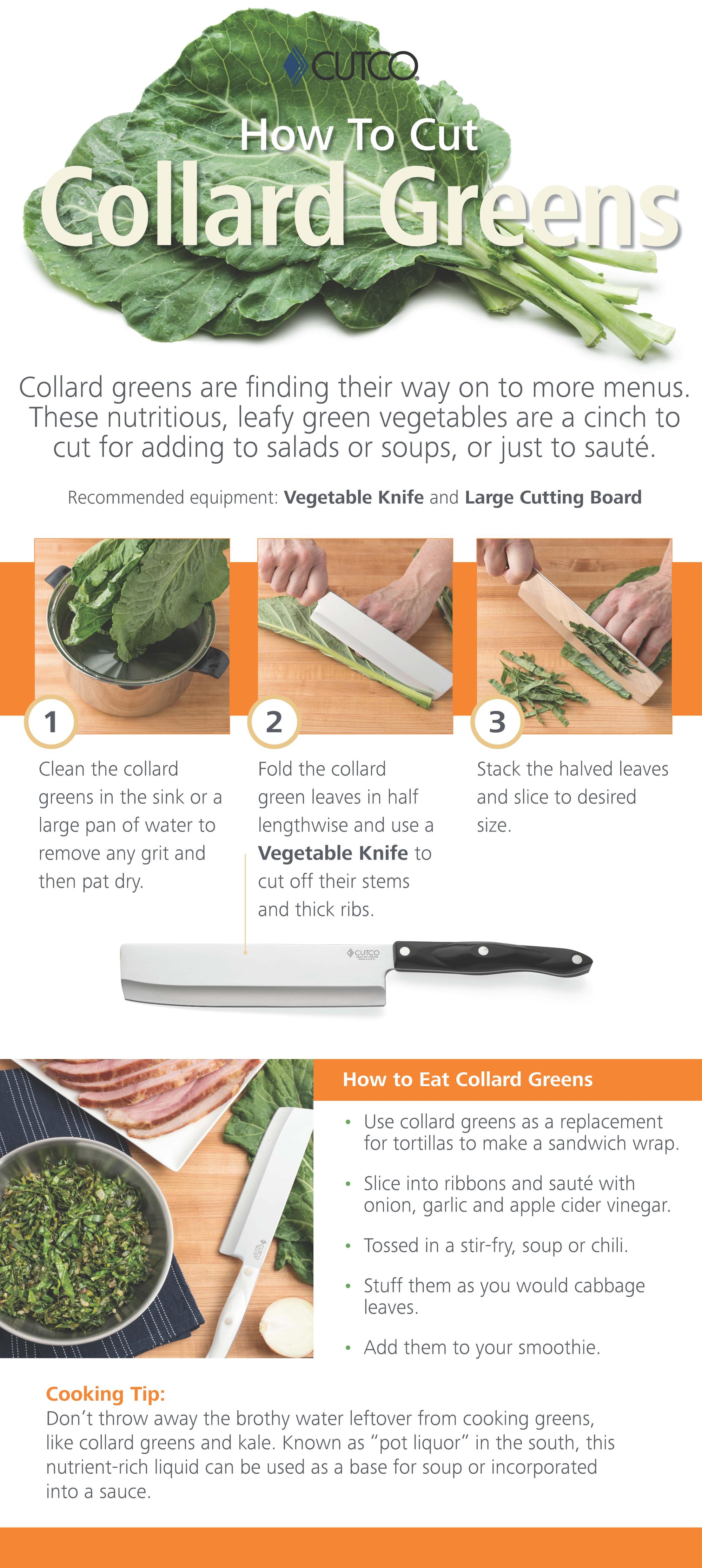 How to Cut Collard Greens