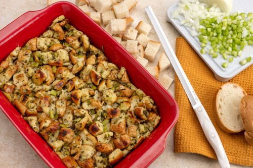 Easy Stuffing With Fresh Bread and Herbs