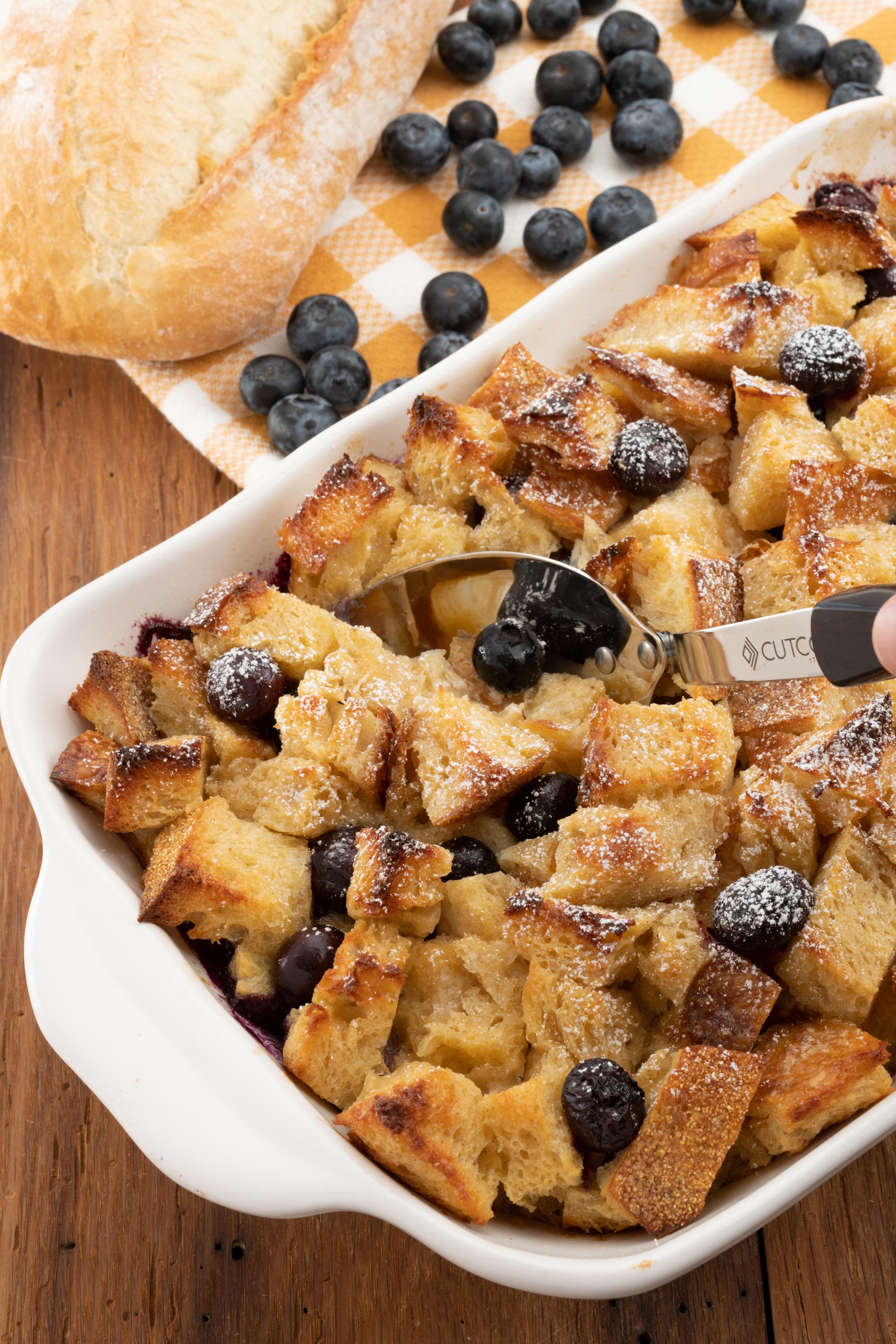 Blueberry French Toast Casserole.