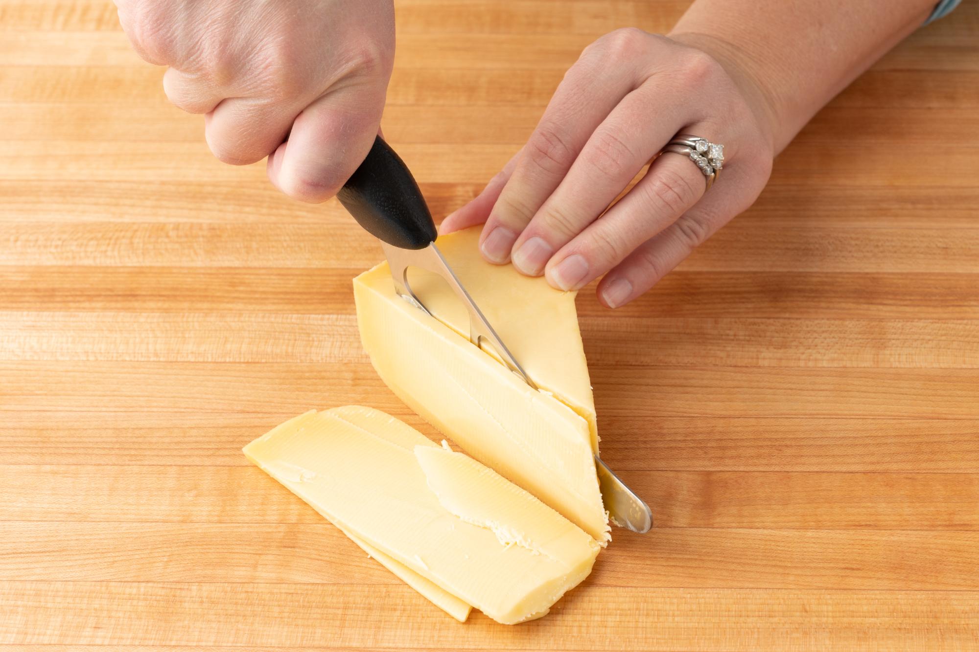 The Cheese Knife is a must for slicing 