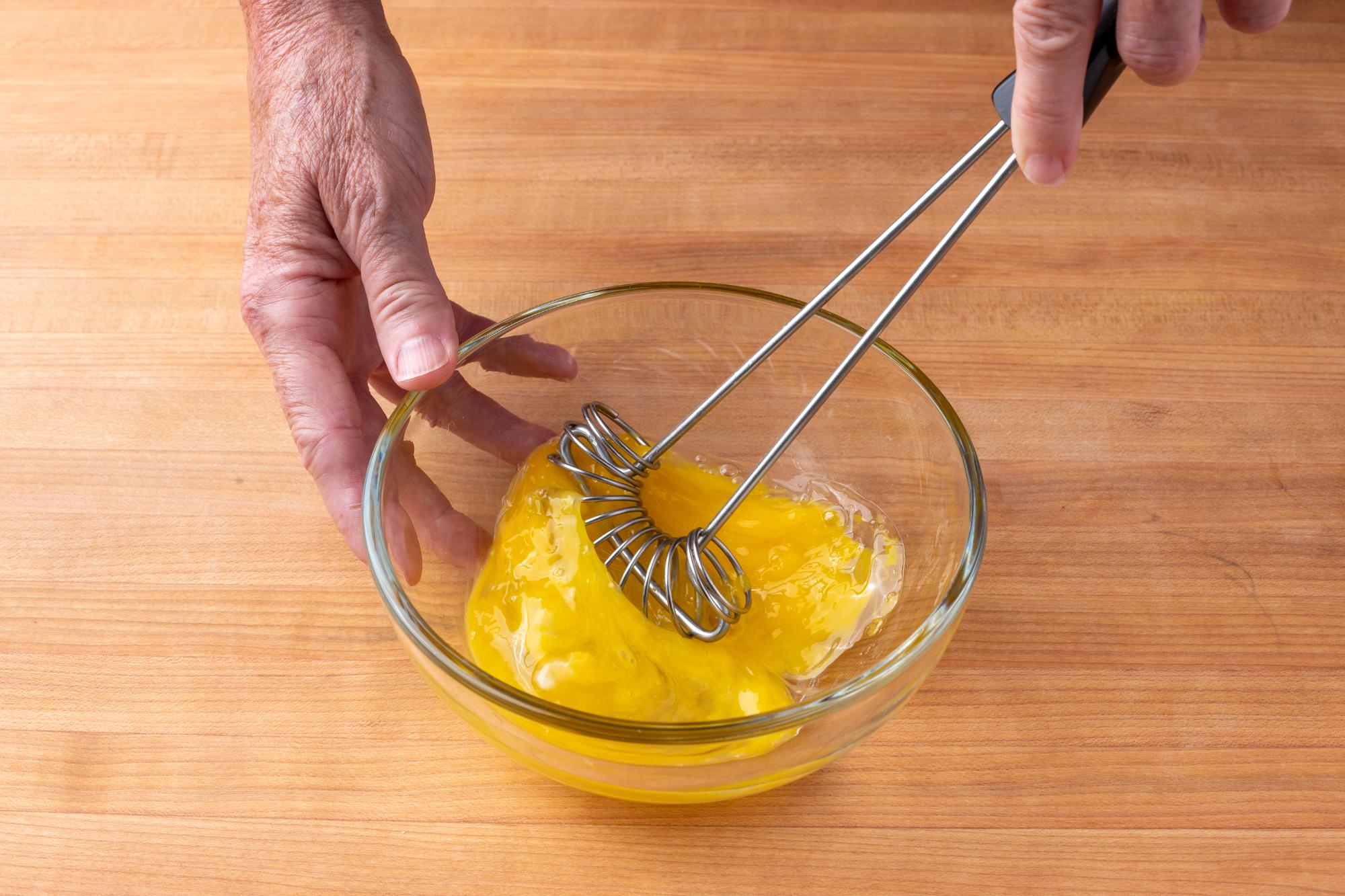 Mix-Stir being used to beat eggs.