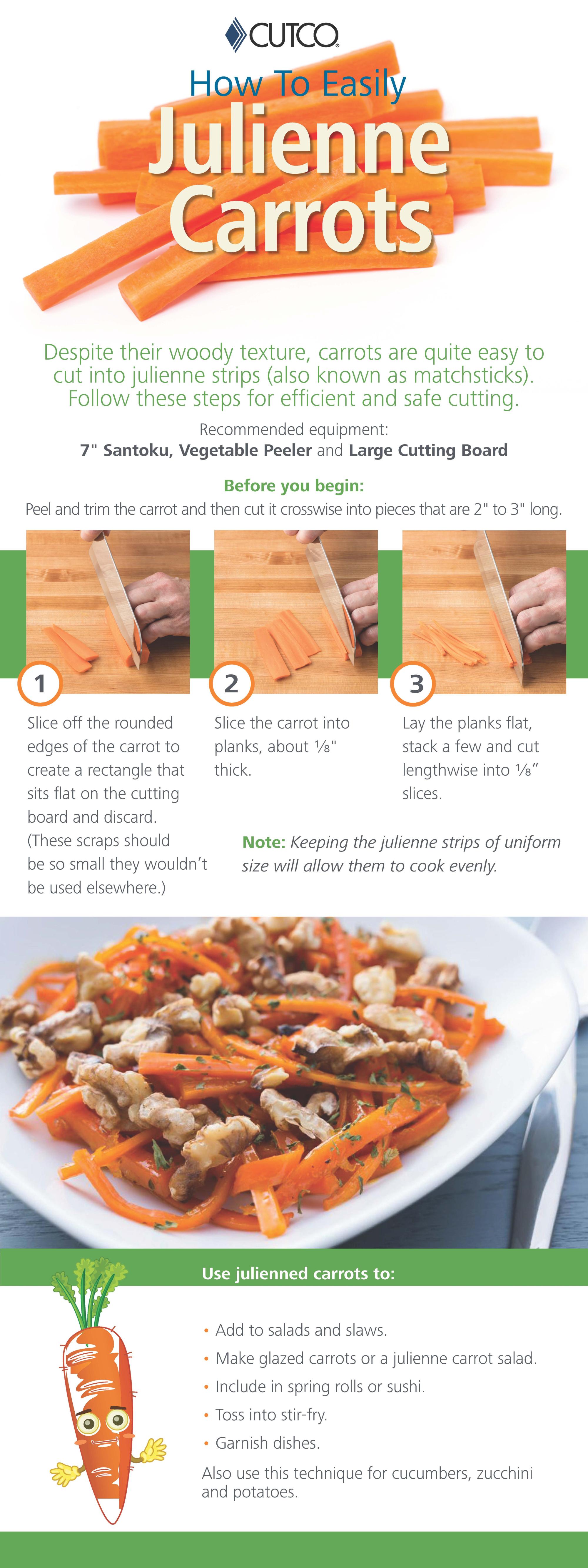 How To Easily Julienne Carrots