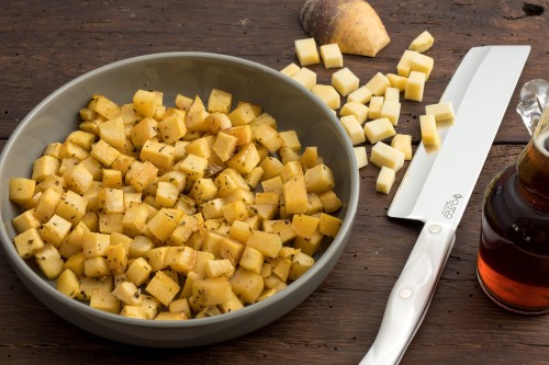 Roasted Rutabaga With Maple Syrup