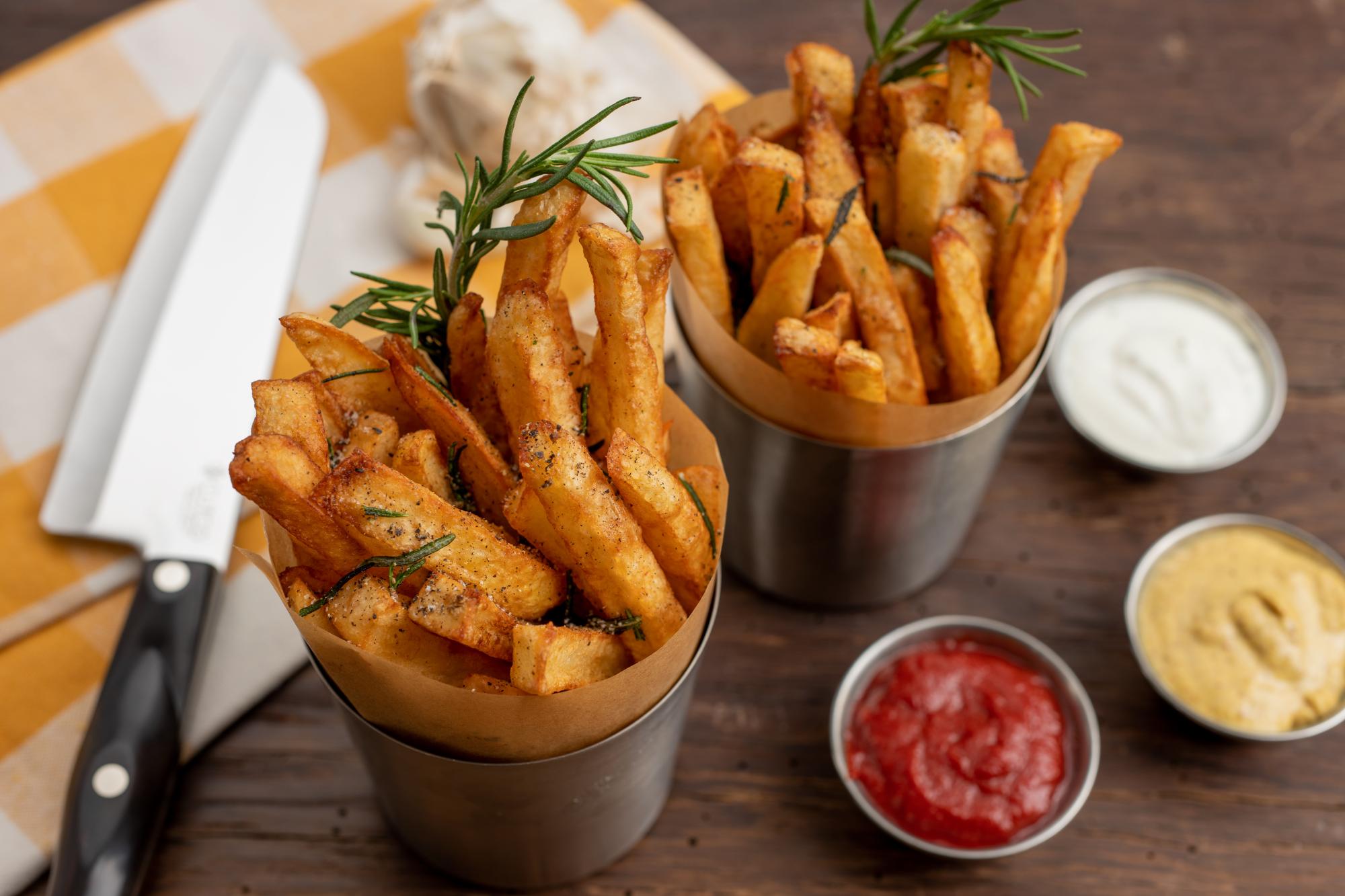 Garlic and Rosemary French Fries