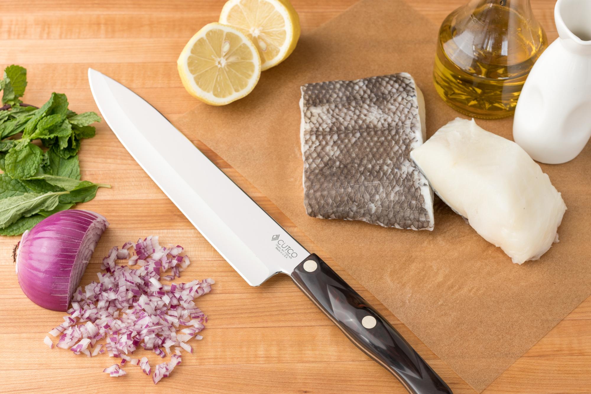 French Chef knife used for prep work.