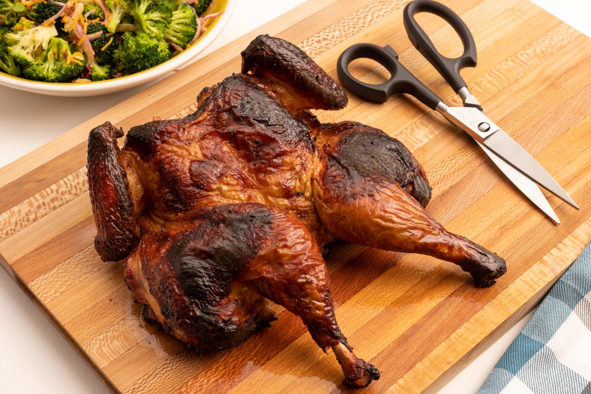 Buttermilk Brined Spatchcock Chicken