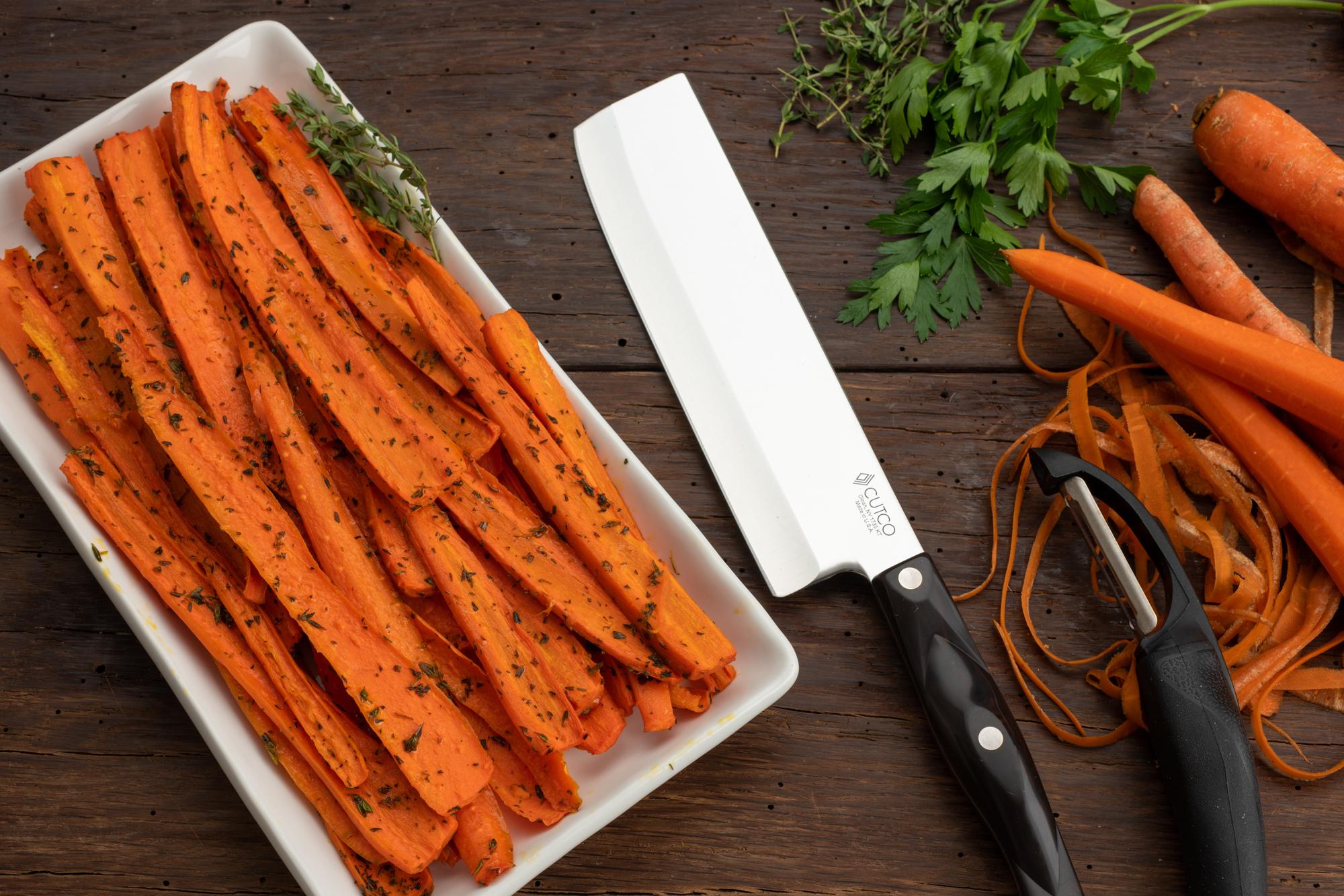 Thyme Roasted Carrots with Maple Syrup