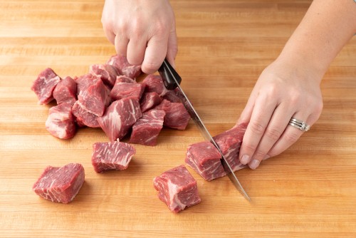 How to Cut Beef Tri-Tip into Cubes