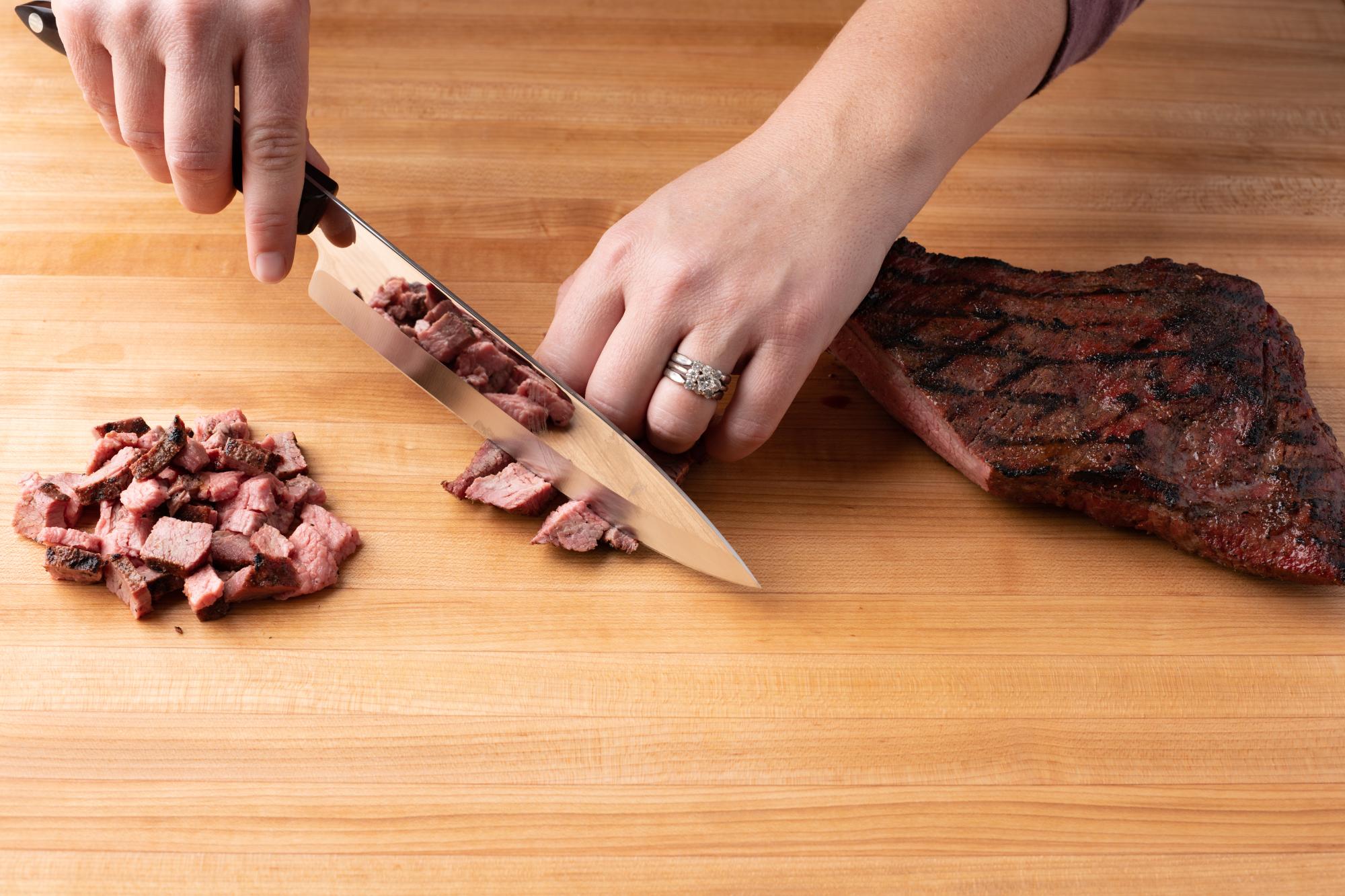 Petite Chef is perfect for dicing up the leftover tri-tip