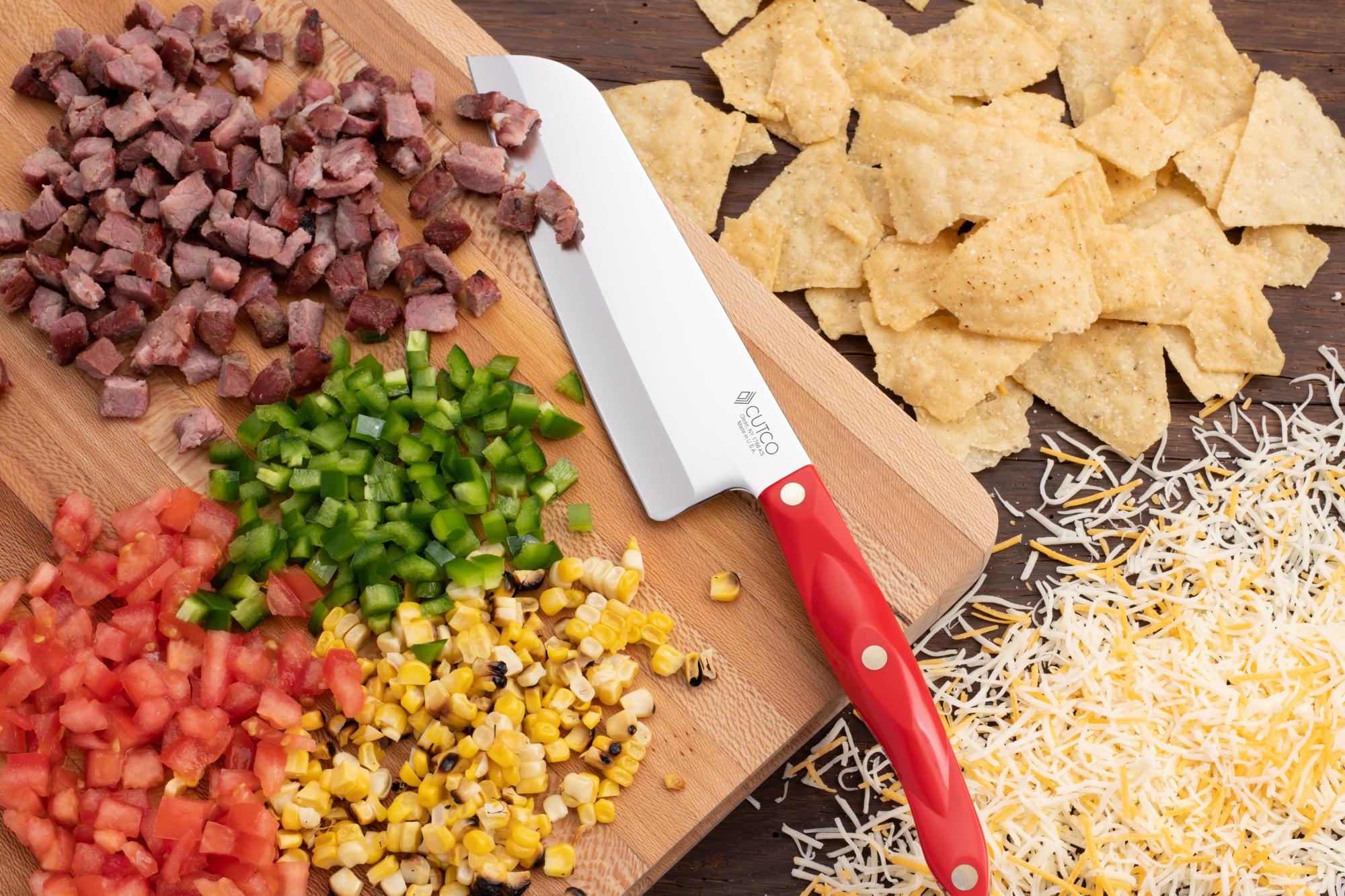 The Petite Santoku is equally as good at doing the prep work!