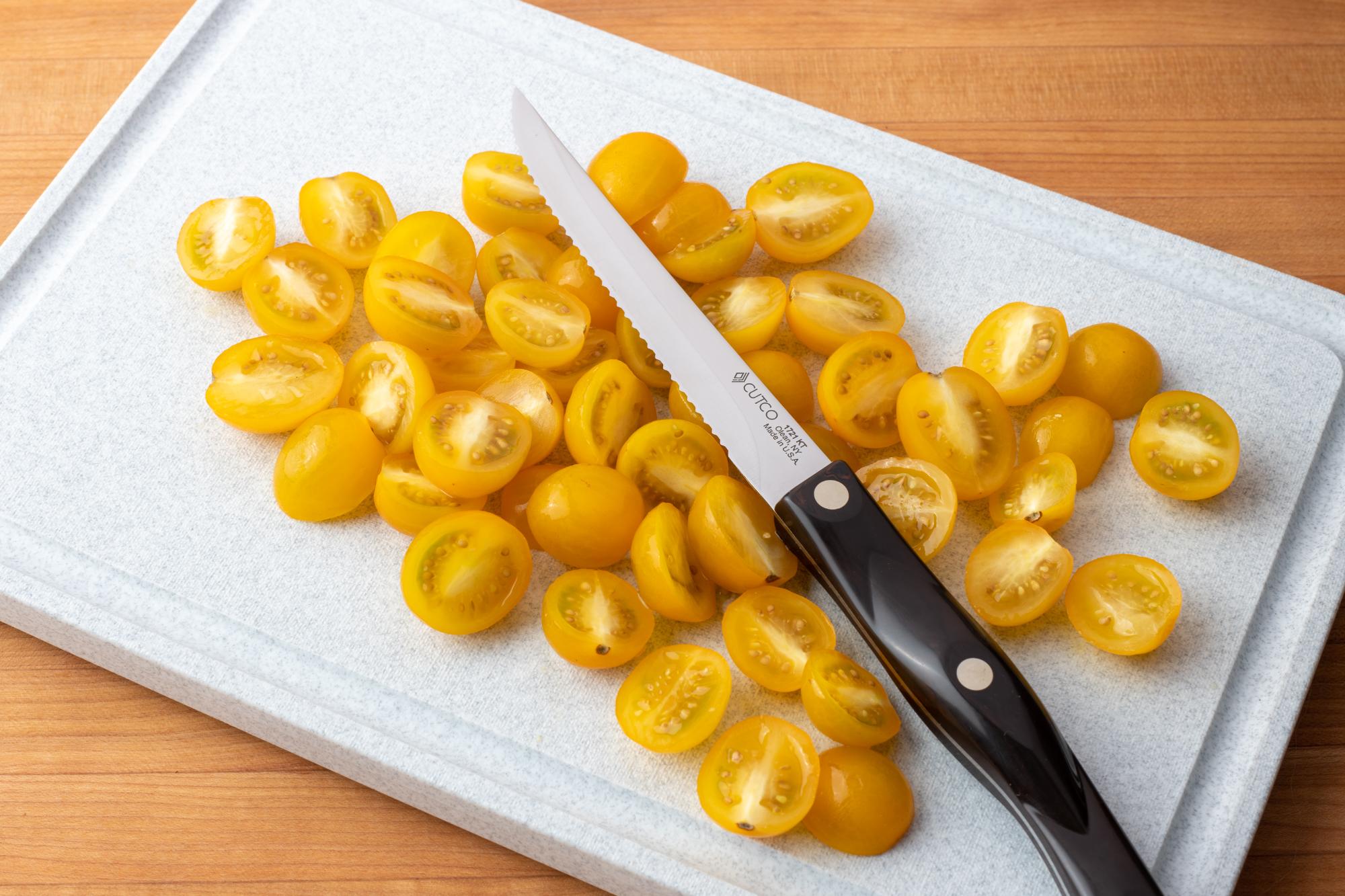 The Trimmer works perfect for these small tomatoes.