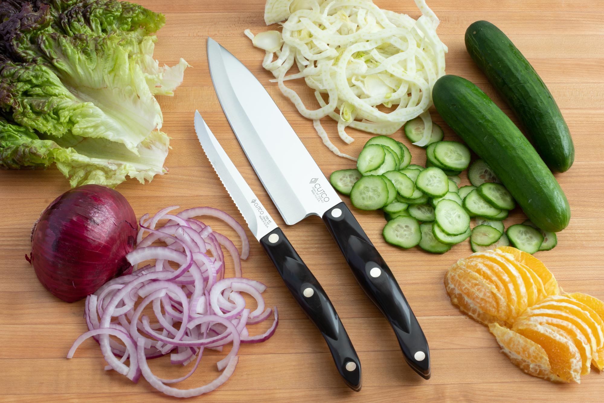 Using the Trimmer and Petite Chef to prep the ingredients.