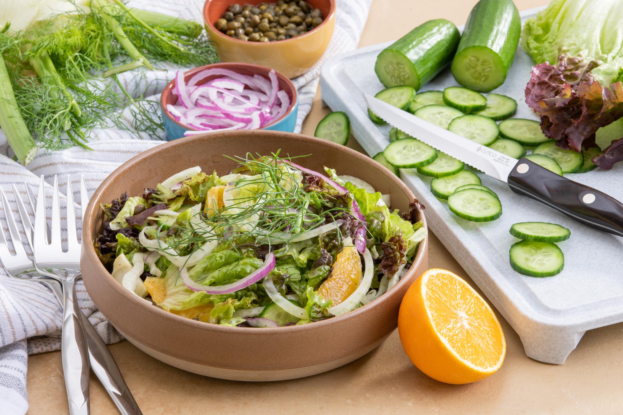 Fennel, Red Onion and Orange Salad